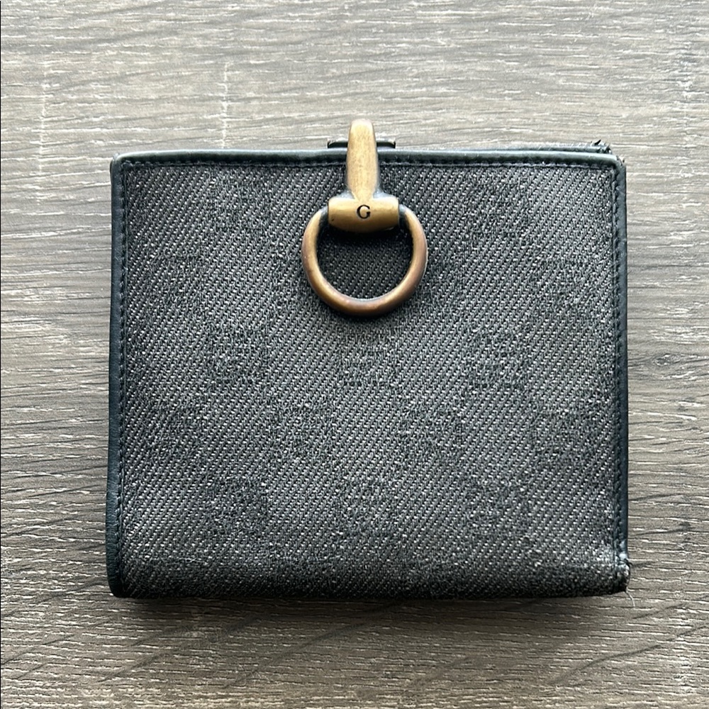 Gucci Vintage GG Denim Bifold Wallet